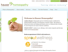 Tablet Screenshot of hauserhomeopathy.com
